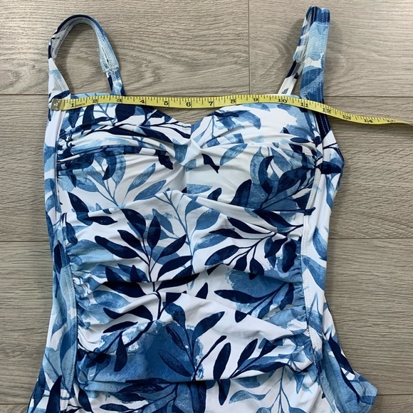 Niptuck One Piece Blue Pattern Swimsuit - Picture 9 of 9